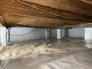Completed Crawl Space Encapsulation with CleanSpace