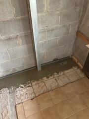 After PowerBrace Installation: WaterGuard Interior Drainage System Added