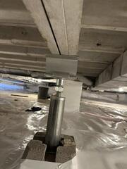 Installing SmartJacks to Stabilize the Home and Complete Crawl Space Protection