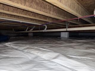 Soda Blasting and Encapsulating the Crawl Space