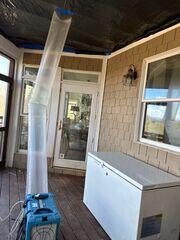 Industrial Dehumidifiers, Ducting, and Air movers Installed During Water Mitigation