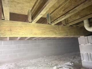 Restored Crawl Space Framing
