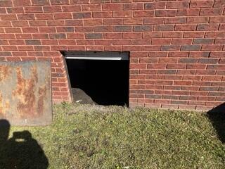 Old Crawl Space Door