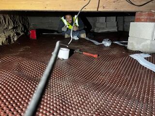 Crawl Space Drainage Matting