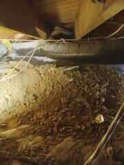 Dirt floor Crawlspace