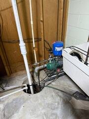 Previous Sump Pump Was Failing Before Installation of New System