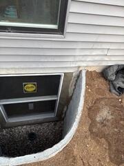 Egress Window Fully Installed to Complete the Project