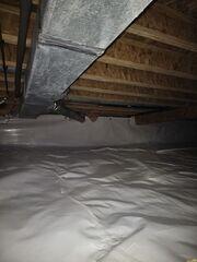 Harmful Moisture in a Crawlspace