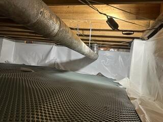 Installing Drainage Matting