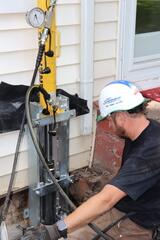 Push Pier Hydraulic Installation