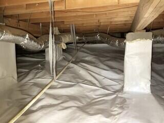 Piers Wrapped With Wallie Eliminate Condensation