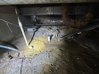 Crawl Space During Inspection