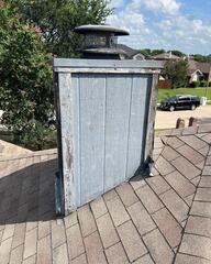 Chimney Exterior Restoration in Allen, TX - Preparation for Exterior Replacement