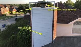 Chimney Damage Assessment in Allen, TX - Marking Components for Replacement