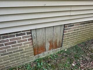 Old Crawl Space Door