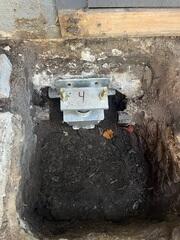 Steel Push Pier Bracket Installed on Foundation Thousand Oaks CA