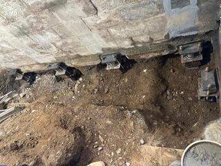 Steel Push Piers Installed