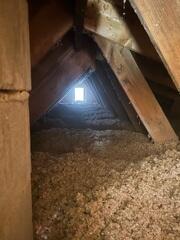 New Cellulose Attic Insulation
