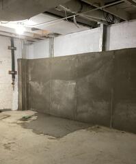 Finished Reinforced Foundation Wall