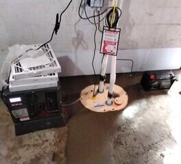 TripleSafe Sump Pump System and Dehumidifier Installed