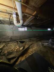 Open vents and missing vapor barrier