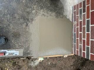 Piers Concealed With Concrete Layer