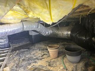 Moisture in the Crawl Space