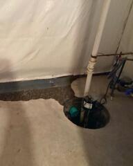 Connected to Existing Sump Pump