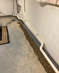 WaterGuard Drainage System Installed