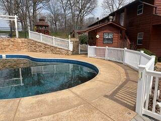Why is the pool deck concrete failing?