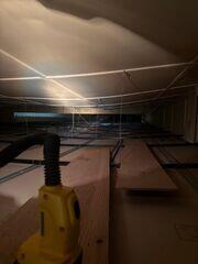 Inspecting the attic