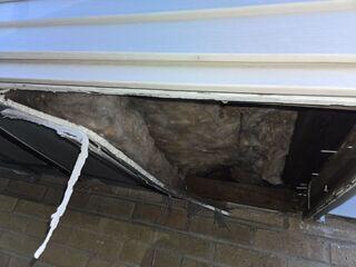 This moldy fiber glass insulation needed to go. The home was constantly drafty and needed a better solutoin.