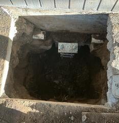 Finished Push Pier Installation