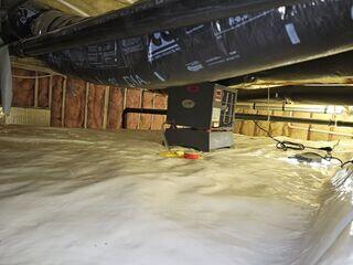 Clean, Healthy, Bright Smelling Crawl Space