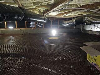 Drainage Matting Installed