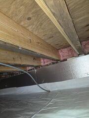 SilverGlo Wall Insulation Installed in Raleigh, NC Crawl Space