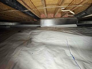 Crawl Space Encapsulation with SilverGlo Insulation Installed
