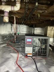 Dehumidifier Installed