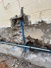 Stem Wall Repair with Exposed Rebar in Chandler, AZ