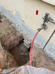 Installed Foundation Pier Supporting Footing in Chandler, AZ