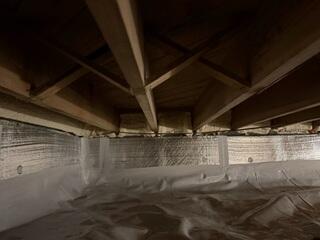 Orange, VA Crawl Space Encapsulation by Fortress Foundation Solutions.