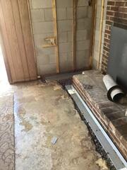 Basement During Installation