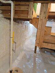 New Vapor Barrier & Sump Pump
