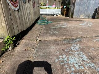 Uneven & Cracked Concrete Patio