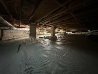 Drainage Matting Installed