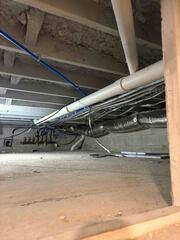 Three-Pipe Radon Mitigation System Installed with Crawl Space and Shed Venting