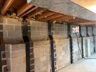 Fixing Bowing Basement Walls in Belle Mead, NJ