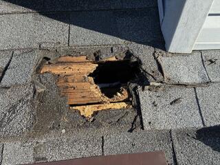 Tore A Hole in the Roof