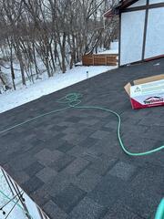 New Asphalt Shingles Installed