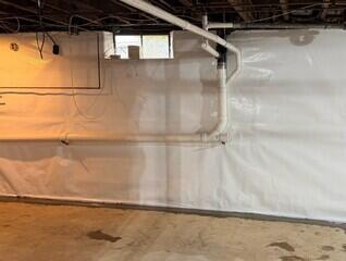 Waterproofing this Unfinished Basement in Plymouth, MA
